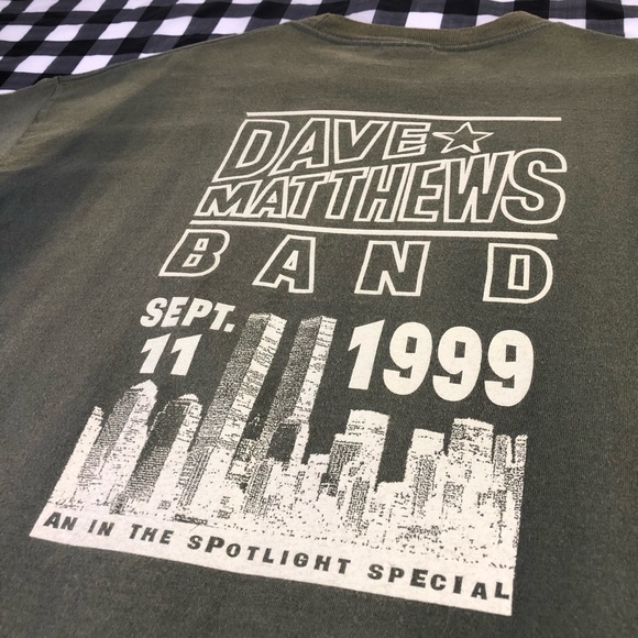 Dave Matthews 11 September 1999 New York Twin Towers Vintage Faded Music T Shirt - Picture 5 of 7
